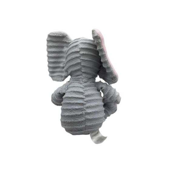 Soft Ribbed Plush Elephant Stuffed Animal Toy For Babies & Toddlers By Chickpea - Picture 4 of 4